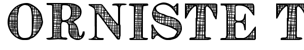 Orniste TFB font preview